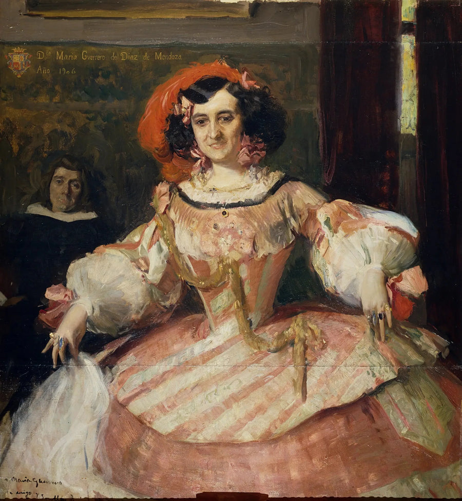 A atriz María Guerrero como « A dama boba » - Joaquín Sorolla
