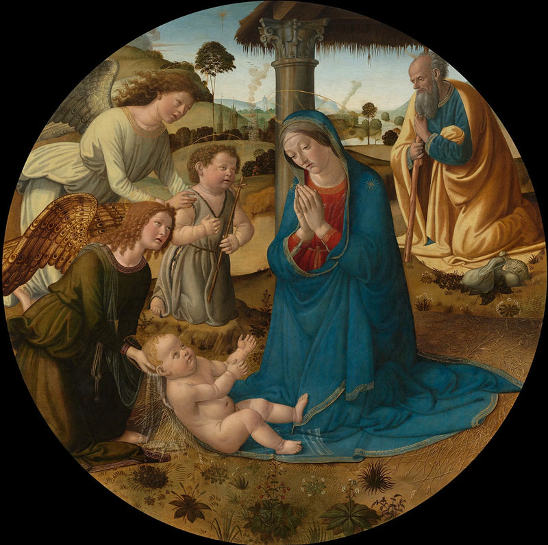 A Adoração do Menino Jesus - Cosimo Rosselli