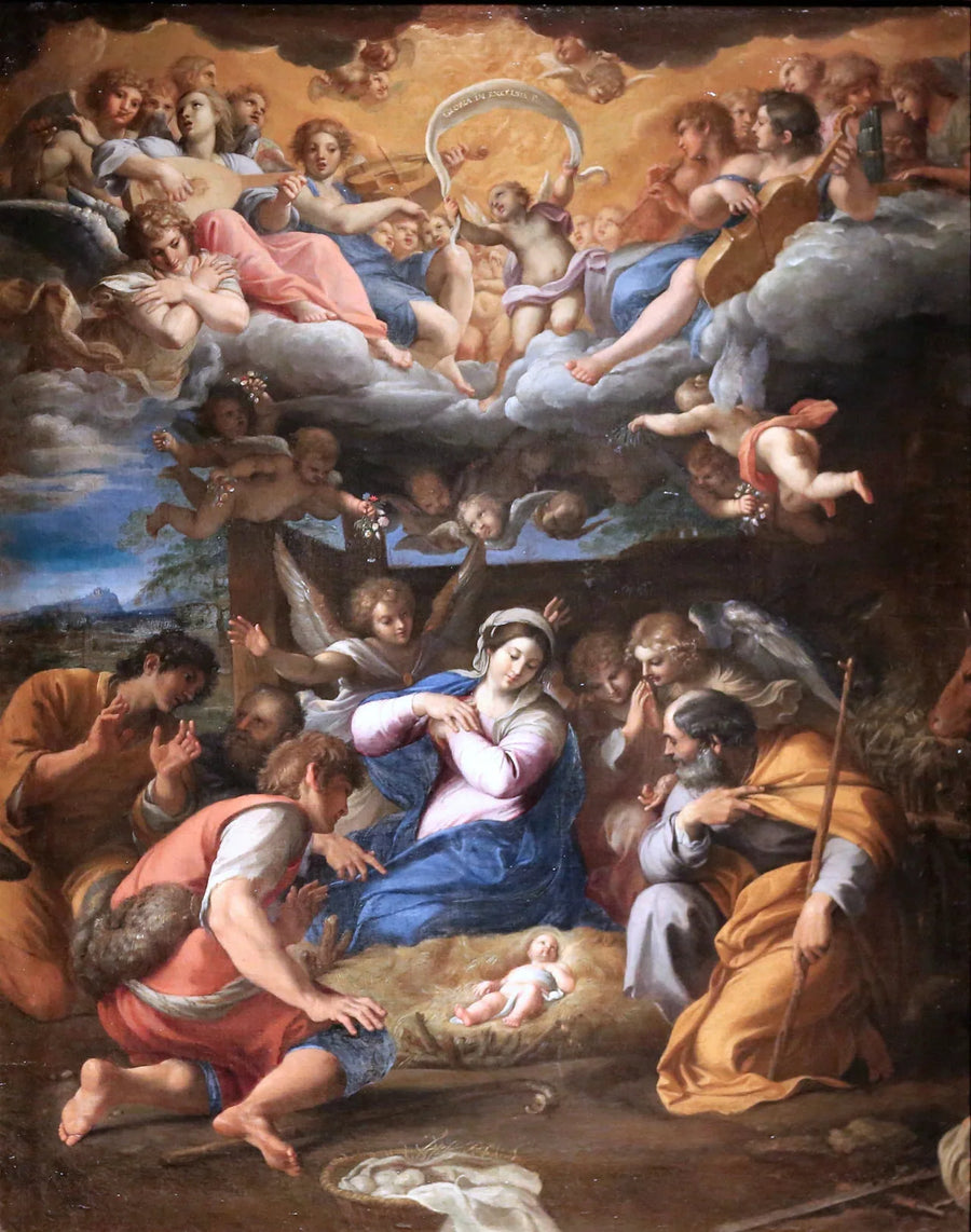 A Adoração dos Pastores - Annibale Carracci