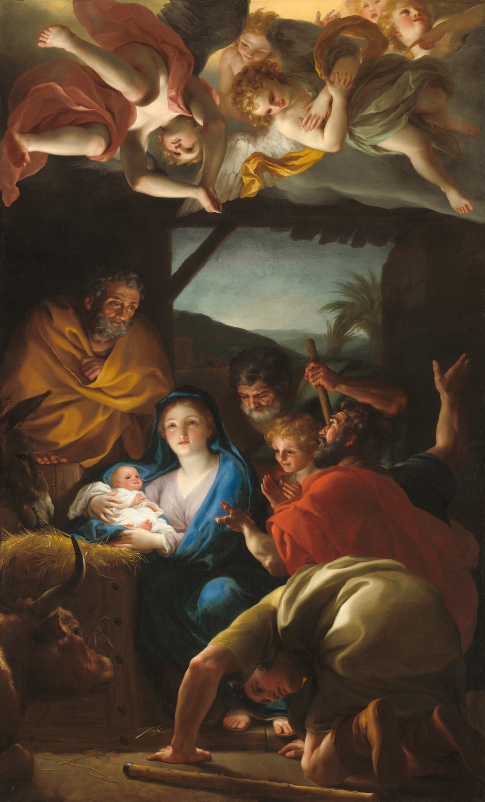 L’Adoration des bergers. - Anton Raphael Mengs image 1 copie de tableau peinte à la main