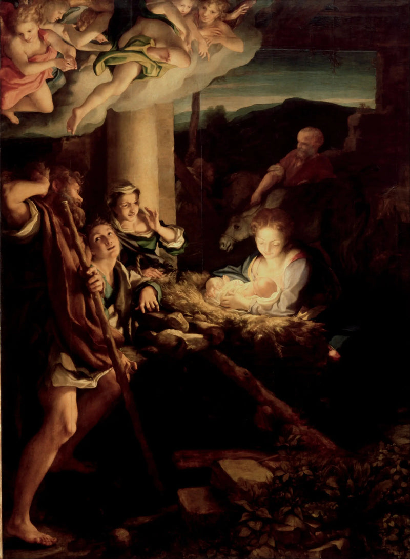 A Adoração dos Pastores - Antonio da Correggio