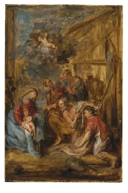 Adoração dos pastores, após 1630 - Antoine van Dyck