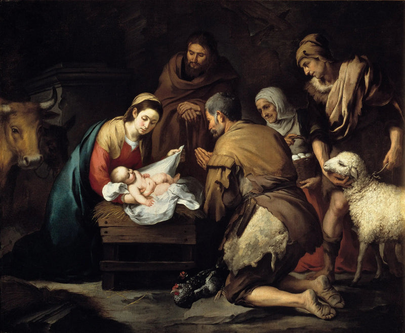 A Adoração dos Pastores - Bartolomé Esteban Murillo