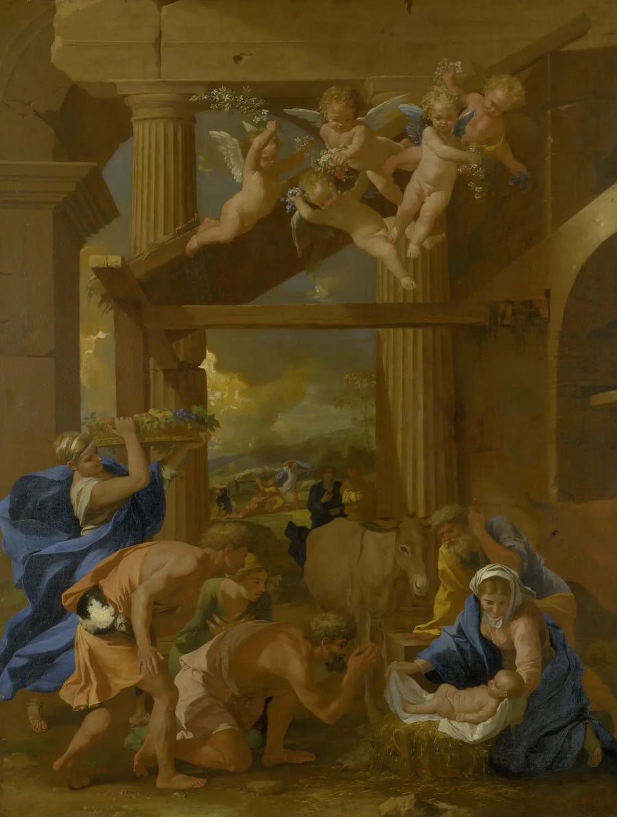 A Adoração dos Pastores - Nicolas Poussin