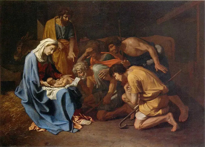 A Adoração dos Pastores - Nicolas Poussin