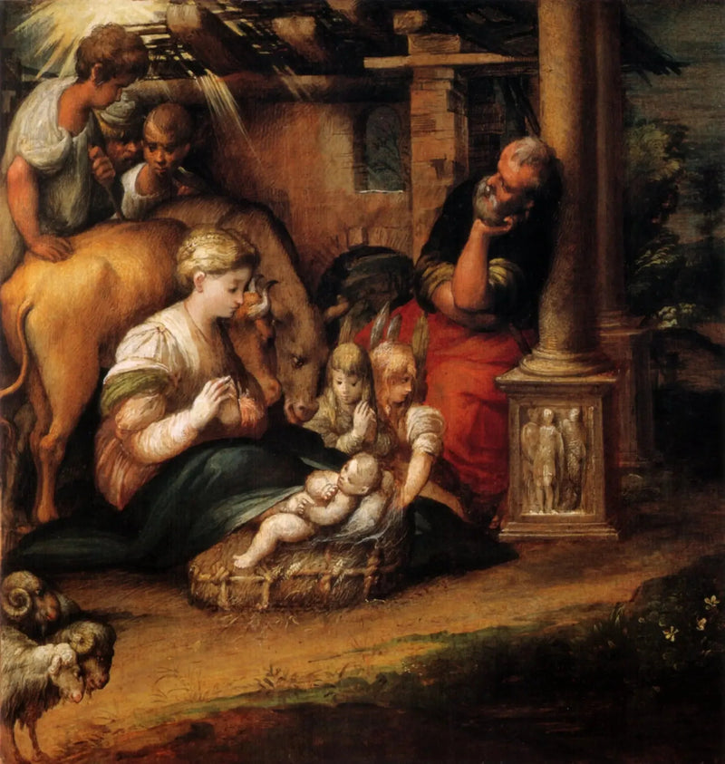 A Adoração dos Pastores - Parmigianino