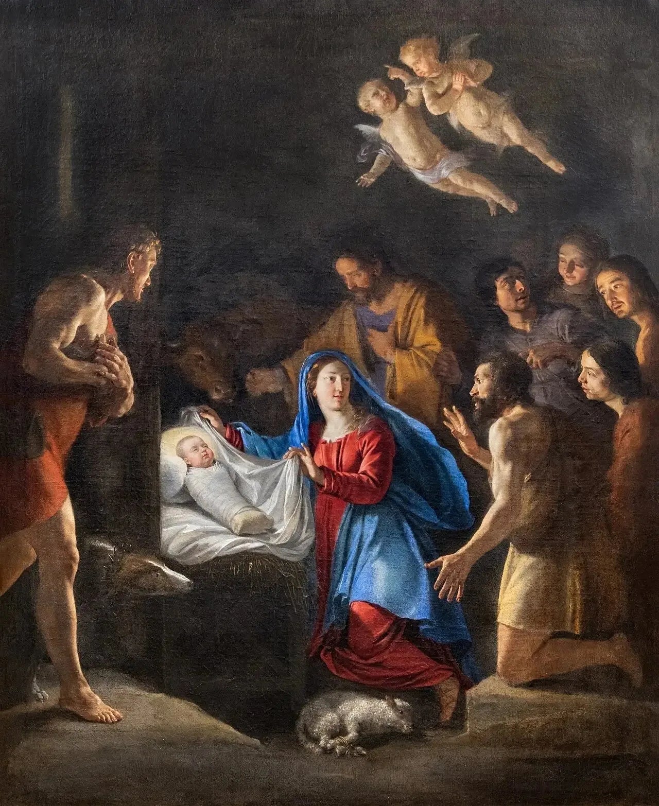 L'adoration des bergers - Philippe de Champaigne image 1 tableau peint à l’huile sur toile