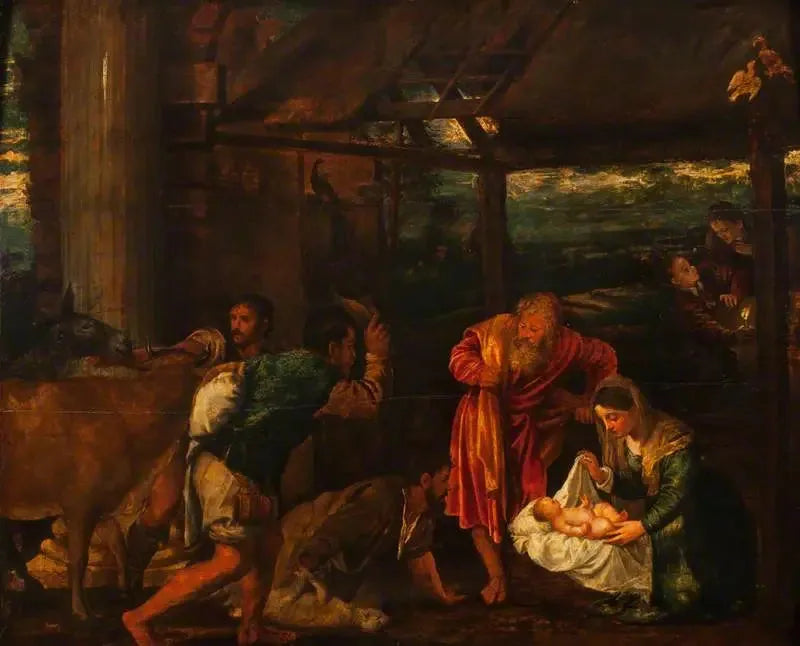 A Adoração dos Pastores - Titian