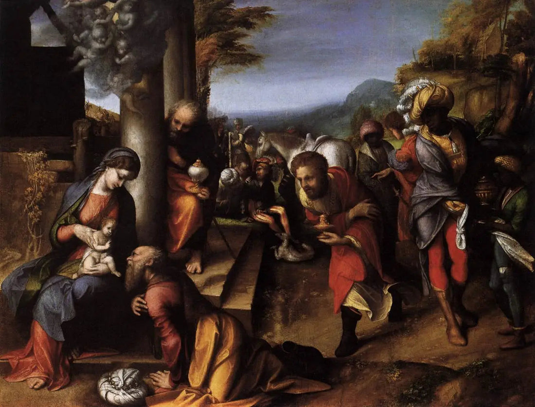 A Adoração dos Magos - Antonio da Correggio