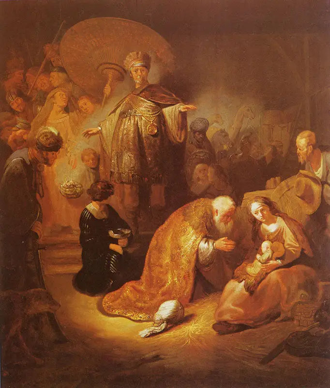 A Adoração dos Magos (cópia ?) - Rembrandt