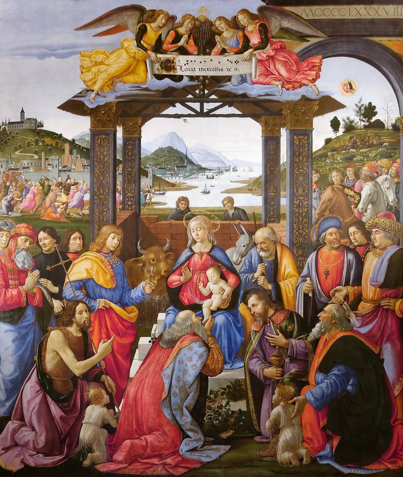 A Adoração dos Magos - Domenico Ghirlandaio