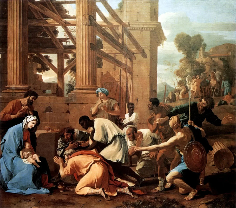 A Adoração dos Magos - Nicolas Poussin