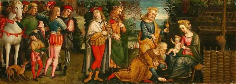 A Adoração dos Magos - Pietro Perugino