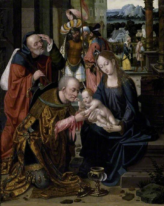 A Adoração dos Reis - Joos van Cleve