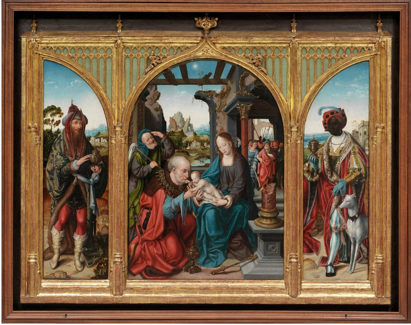 A Adoração dos Reis Magos - Joos van Cleve