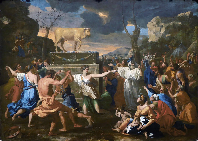 A Adoração do Bezerro de Ouro - Nicolas Poussin