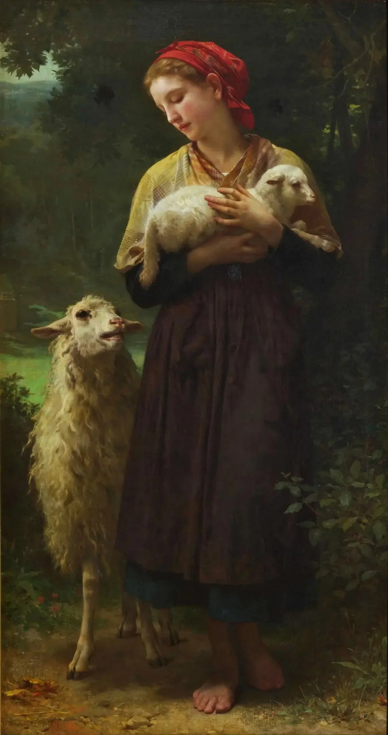 O cordeiro recém-nascido - Bouguereau