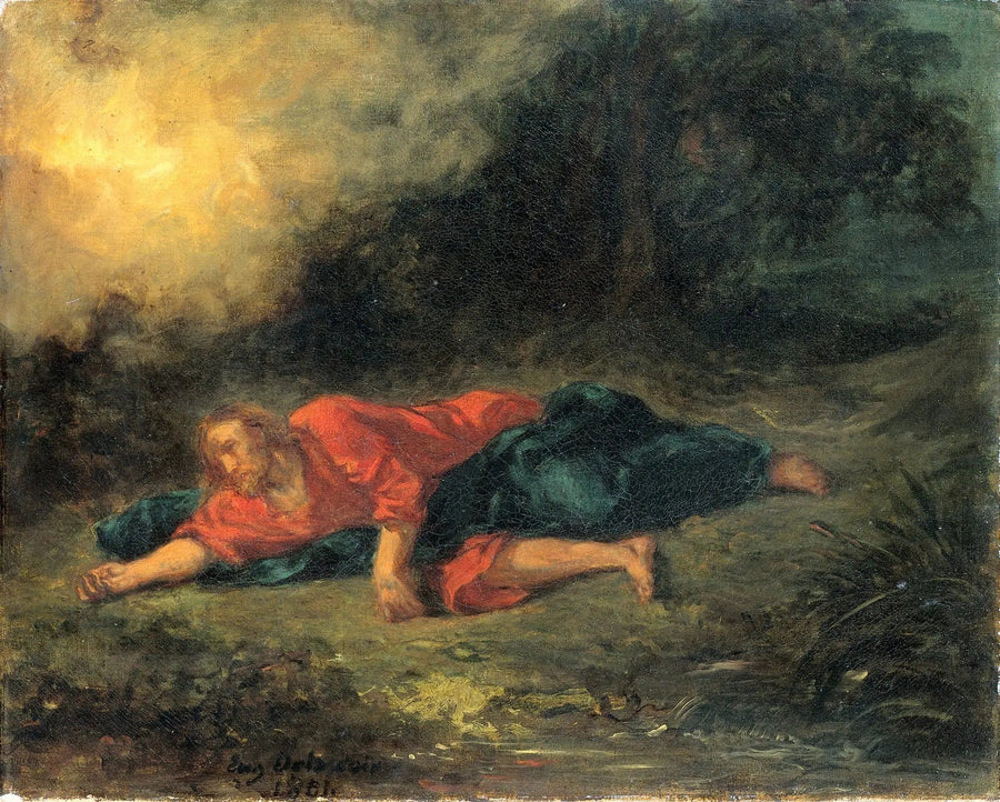 A agonia no jardim - Eugène Delacroix