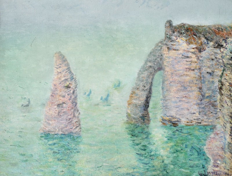 A agulha e a porta de aval (Étretat) - Gustave Loiseau