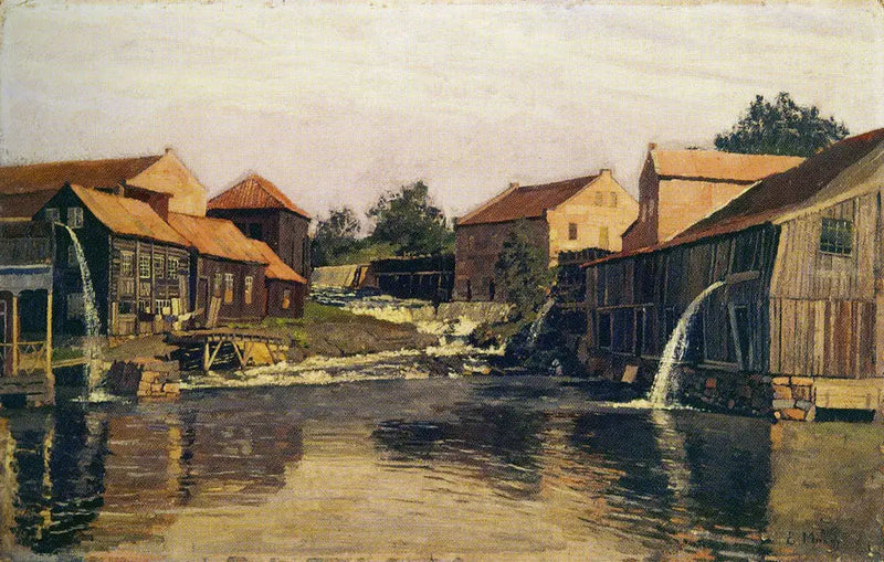 A Akerselva em Nedre Foss - Edvard Munch