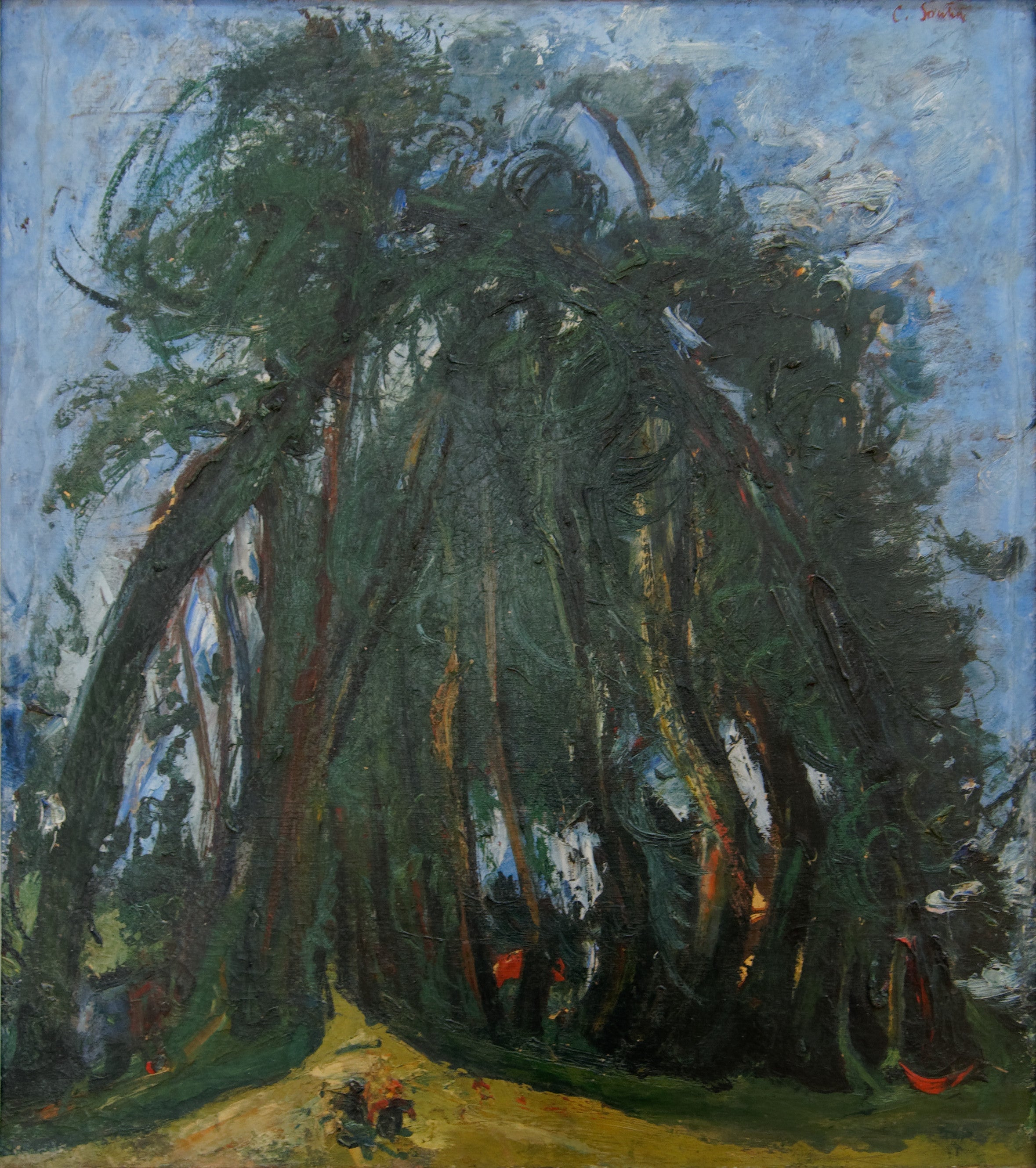 L'Allée d'arbres - Chaïm Soutine image 1 tableau peint à l’huile sur toile