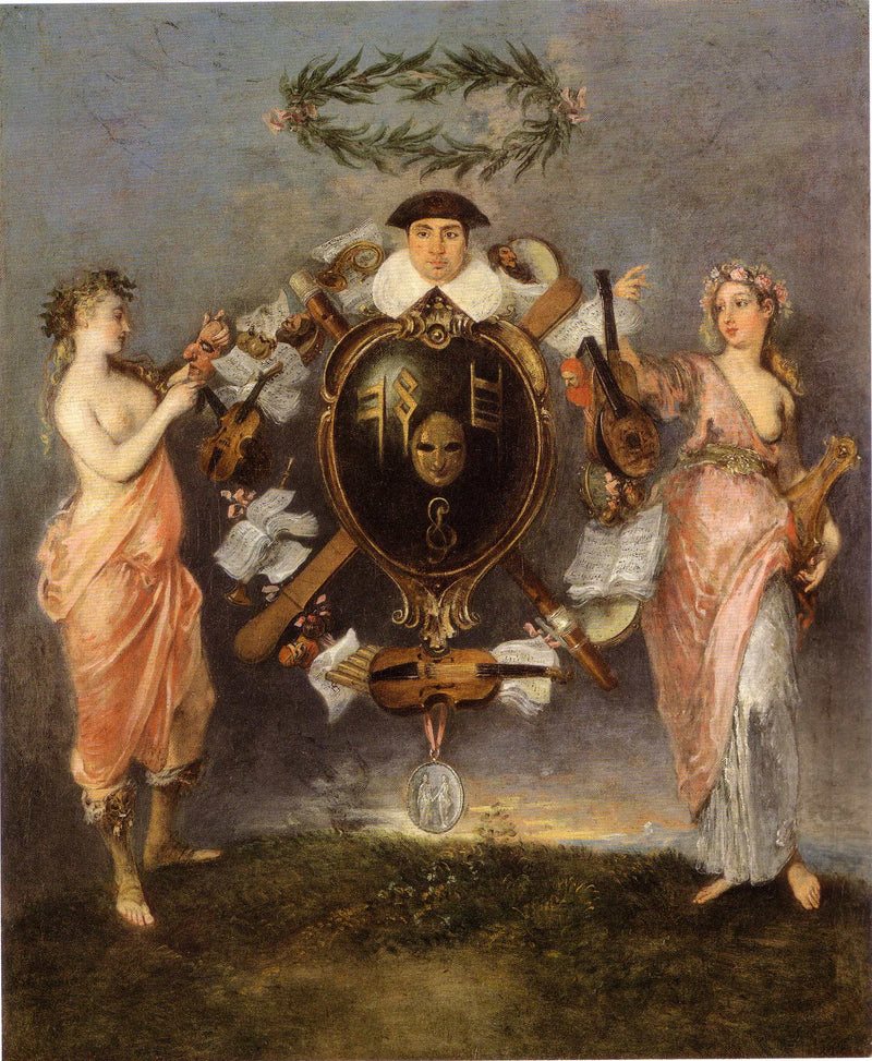 A Aliança da música e da comédia - Antoine Watteau