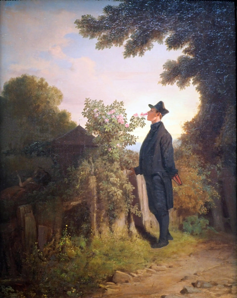O amante de rosas - Carl Spitzweg