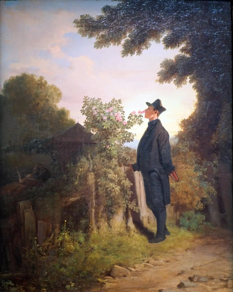 O amante de rosas - Carl Spitzweg