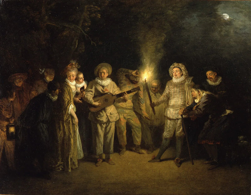 O amor no Teatro Italiano - Antoine Watteau