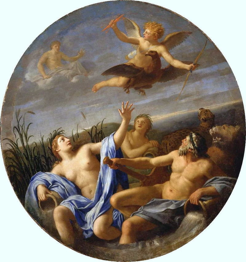 O Amor Rouba o Trovão de Júpiter - Eustache Le Sueur