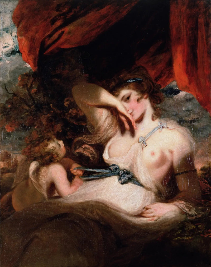 O Amor desprendendo o cinturão de Vênus - Joshua Reynolds