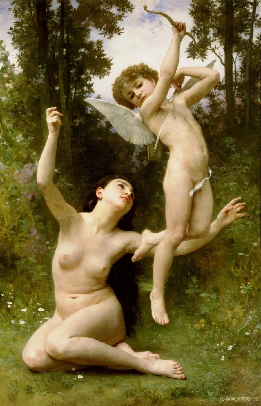 O Amor Voa - Bouguereau