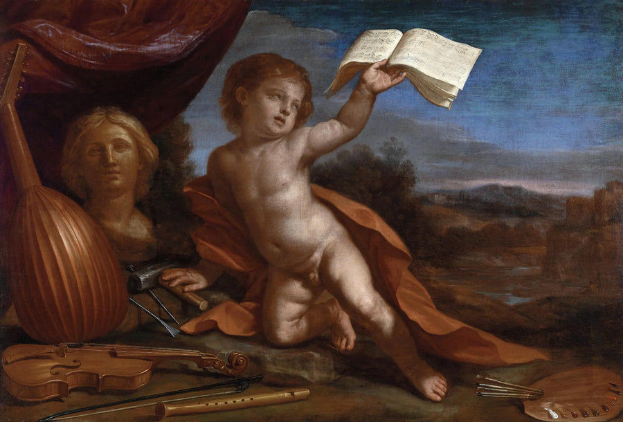 O amor virtuoso - Guercino