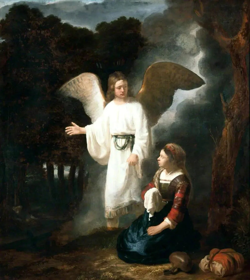 O anjo aparecendo a Agar - Rembrandt