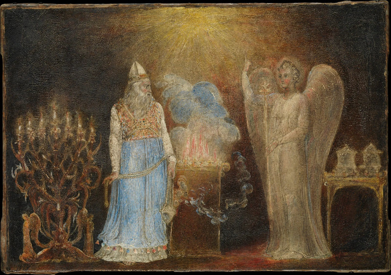 O anjo que aparece a Zacarias - William Blake