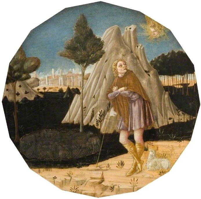 O anjo aparece a Joaquim - Matteo di Giovanni