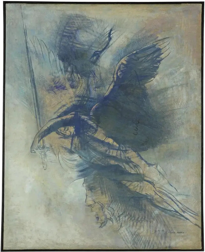 O anjo guerreiro - Odilon Redon