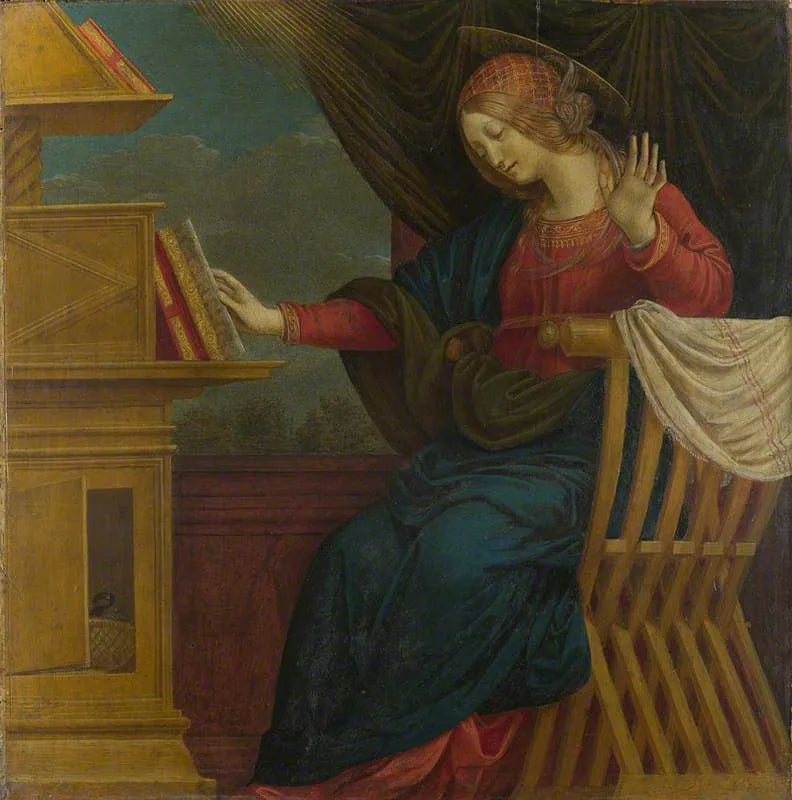 A Anunciação: A Virgem Maria - Gaudenzio Ferrari