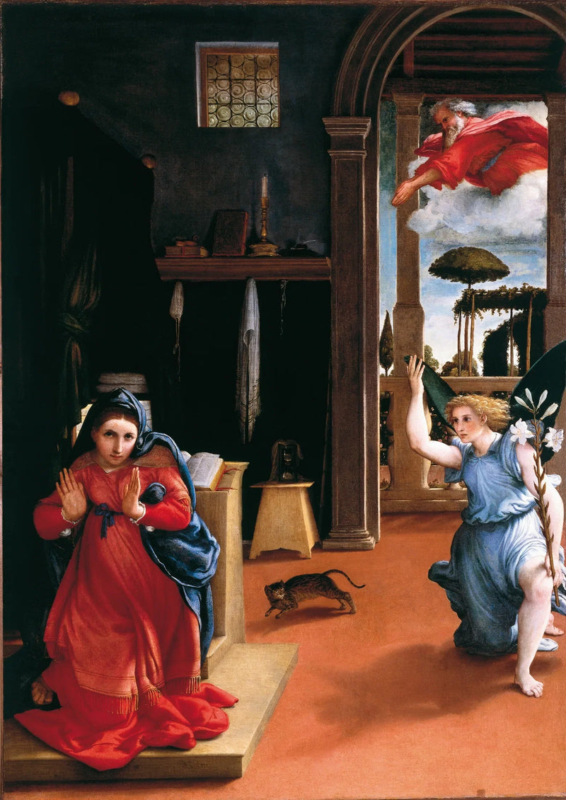 A Anunciação - Lorenzo Lotto