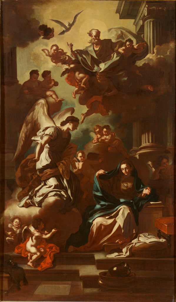 A Anunciação, modelo para o retábulo da igreja de San Rocco - Francesco Solimena