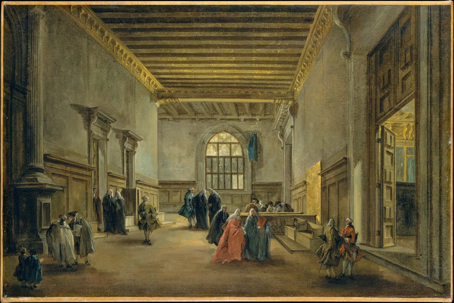 A Antessala da Sala del Maggior Consiglio - Francesco Guardi