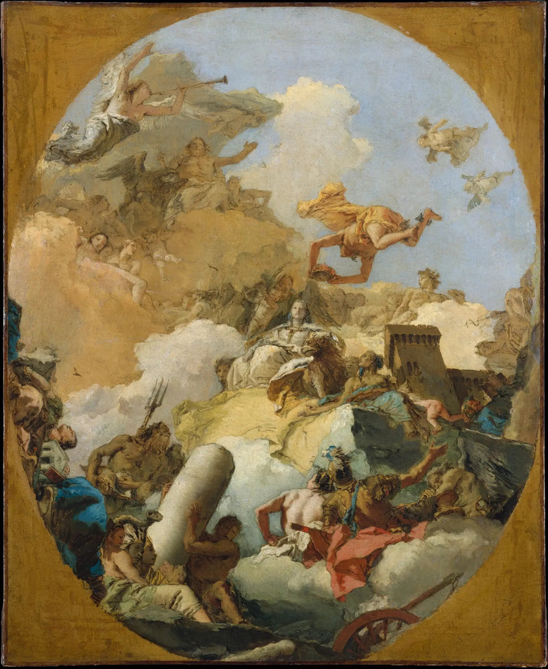 A apoteose da monarquia espanhola - Giovanni Battista Tiepolo