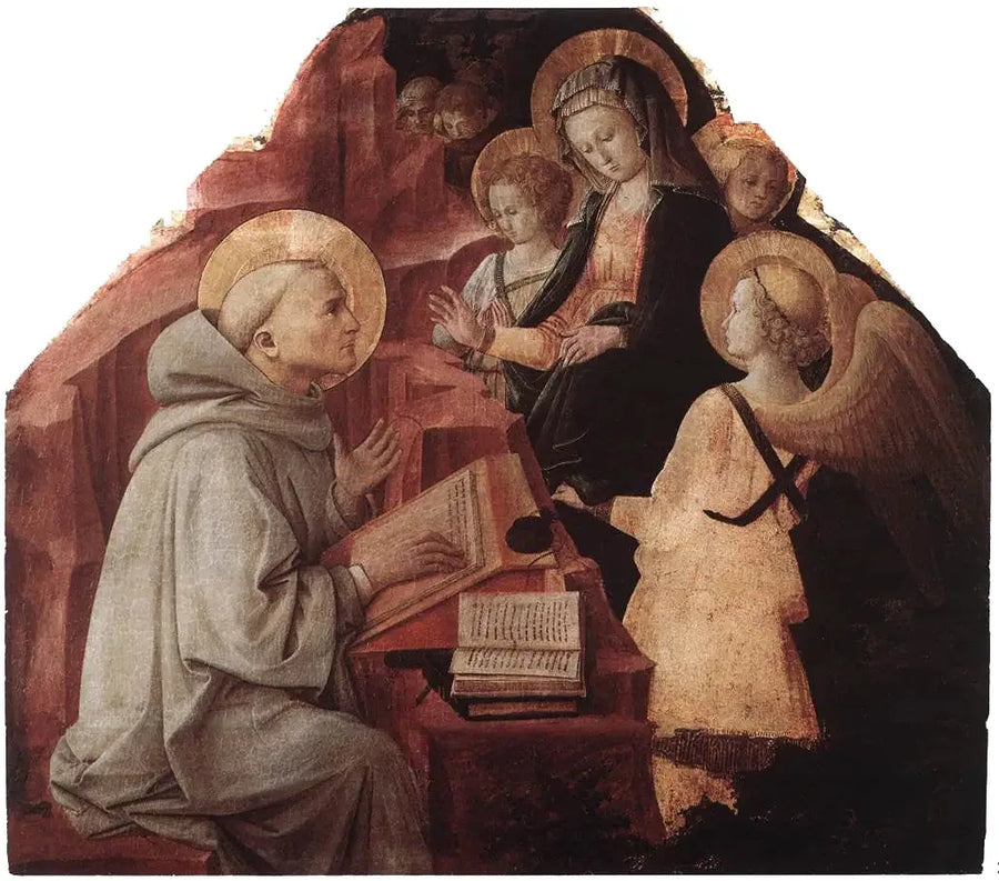 A Aparição da Virgem a São Bernardo - Fra Filippo Lippi
