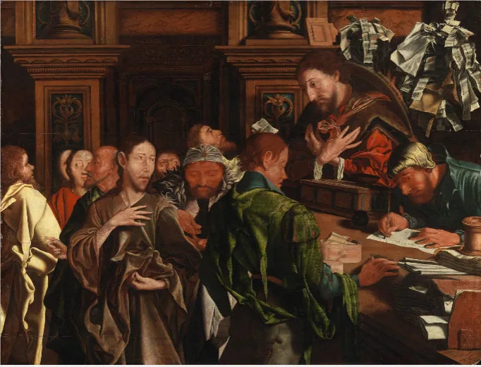 O Chamado de São Mateus - Marinus van Reymerswale