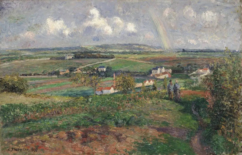 O Arco-íris, Pontoise - Camille Pissarro