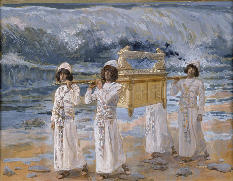A Arca atravessa o rio Jordão - James Tissot