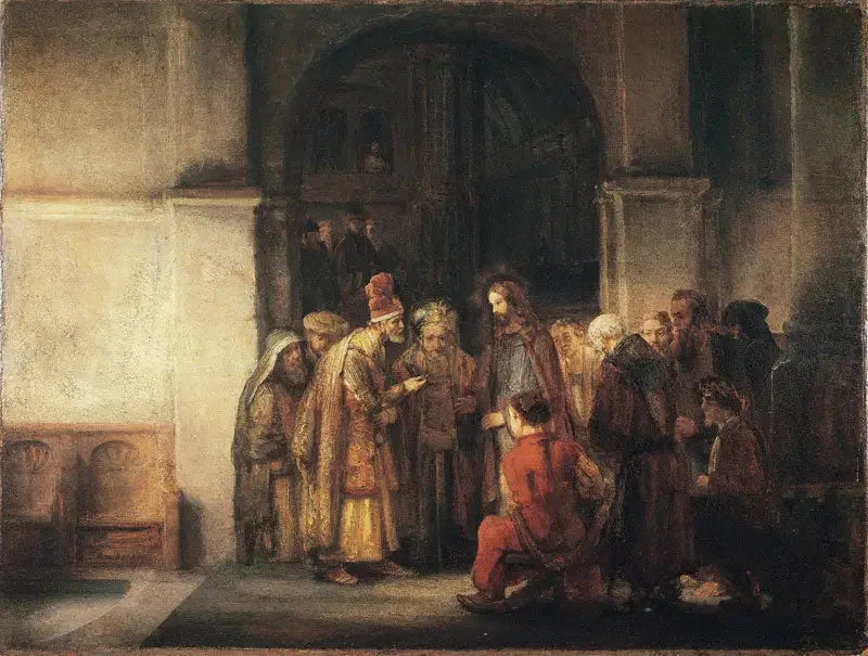 A prata do tributo - Rembrandt