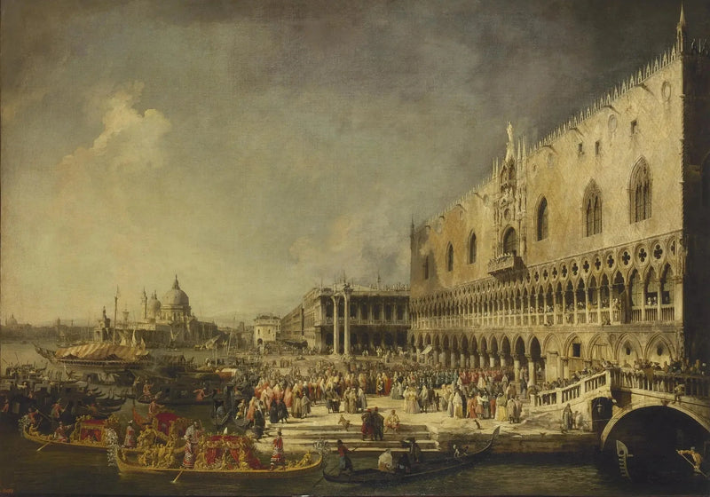 A Chegada do Embaixador francês em Veneza - Canaletto