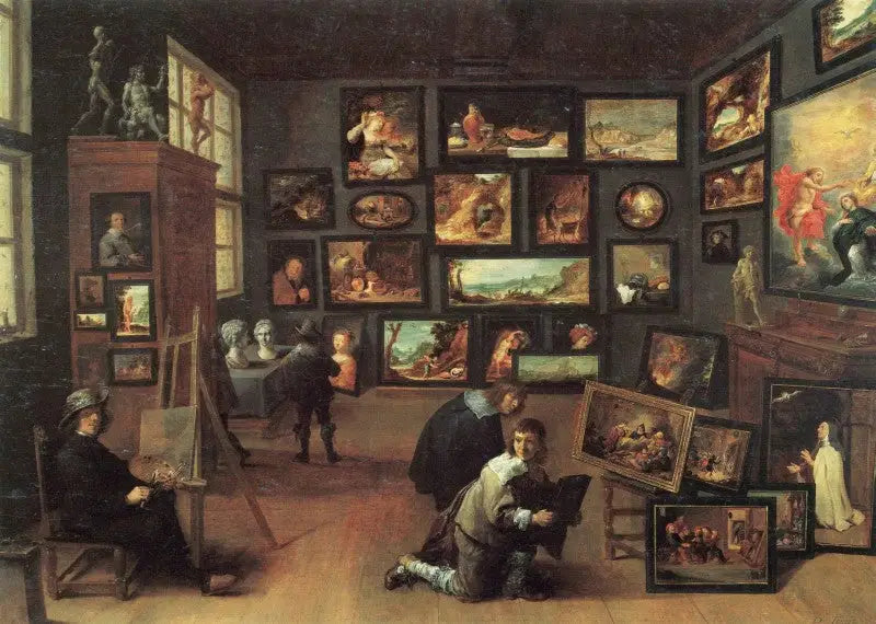 O artista em seu ateliê - David Teniers, o Jovem
