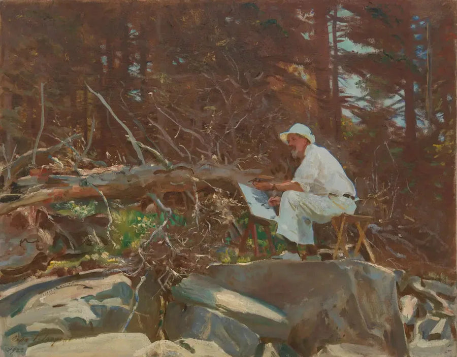 O artista esboça - John Singer Sargent